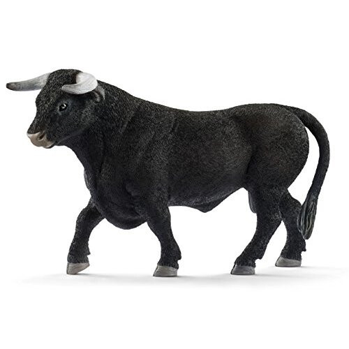 Schleich Schleich Farm World, Παιχνίδια Ζώων για Αγόρια και Κορίτσια 3+, Μαύρος Ταύρος, 3.5 Ίντσες