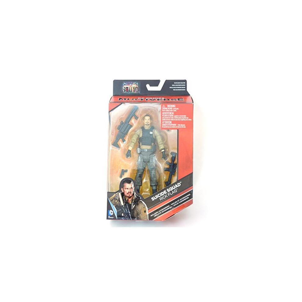 Dc Comics Multiverse, Suicide Squad Movie, Rick Flag Action Figure, 6 Inches