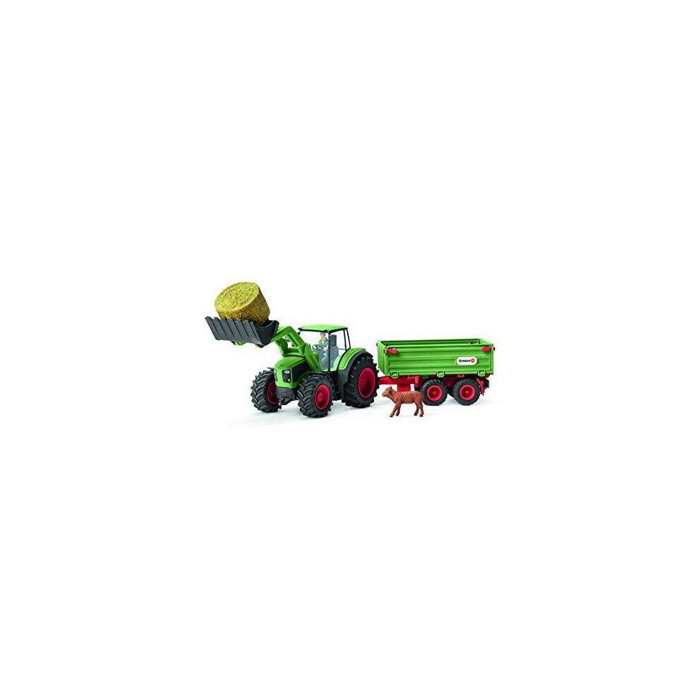 Schleich Farm World Tractor with Trailer