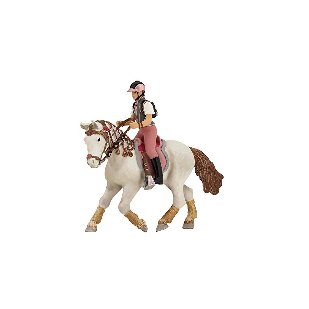 Papo -Dipinta A Mano- Figurina-Cavalli, Puledri E Pony-Giovane Cavallerizza-52007-Collezione -Adatto A Bambini E Bambine - A Partire Dai 3 Anni Di Età-image
