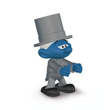 Figurine Schleich - Trouwen Smurf - Miniatuurfiguur - Blauw - Vanaf 3 jaar
