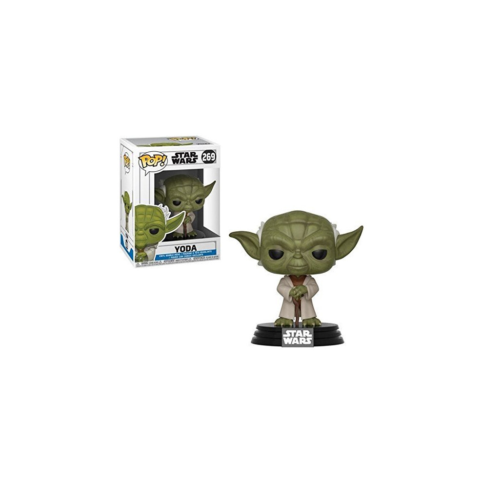 Funko Pop Star Clone Wars-Yoda Collectible Figure, Multicolor