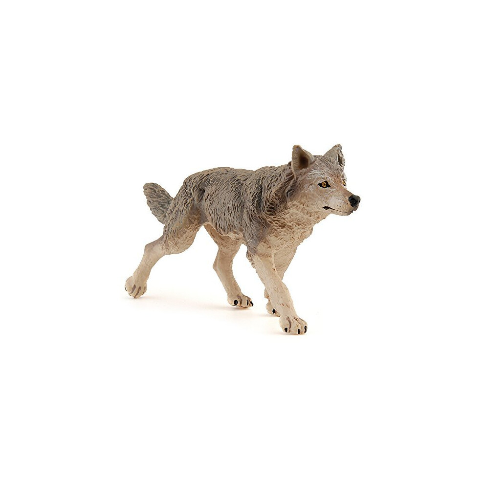 Papo Wild Animal Kingdom Figure, Grey Wolf