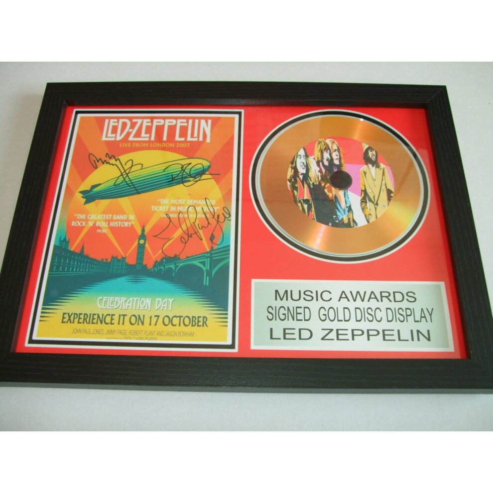 led zeppelin signed