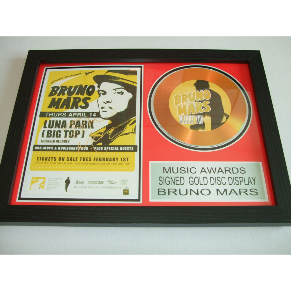bruno mars  signed