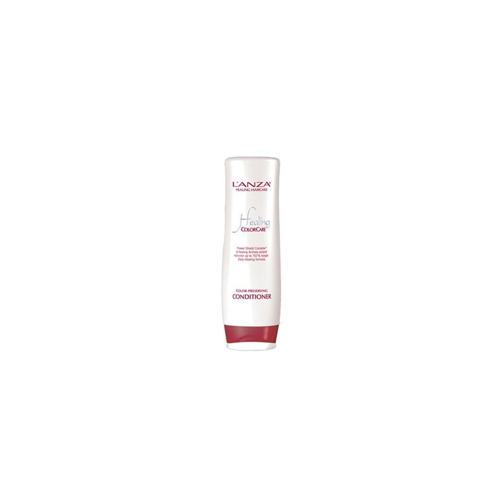 L'Anza Healing ColorCare Conditioner 250ml - Color-Protecting, Detangles, Silky Shine, 50% Less Breakage, Triple UV Protection