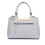 Miss Lulu (Grey) Women Rose Ornament Handbag Shoulder Bag Tote 3