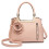 Miss Lulu (Pink) Women Rose Ornament Handbag Shoulder Bag Tote 3