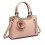 Miss Lulu (Pink) Women Rose Ornament Handbag Shoulder Bag Tote 1