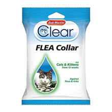 Bob Martin Clear Flea & Tick Cat Collar - Repels Fleas & Ticks for Up to 6 Weeks, Waterproof, for Cats 12 Weeks+