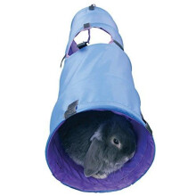 Rosewood Rabbit Activity Tunnel - Blue or Grey | Rabbit Pop-Up Tunnel