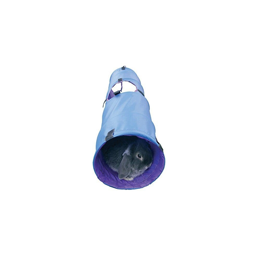 Rosewood Rabbit Activity Tunnel - Or | Rabbit Pop-Up Tunnel Blue/Grey