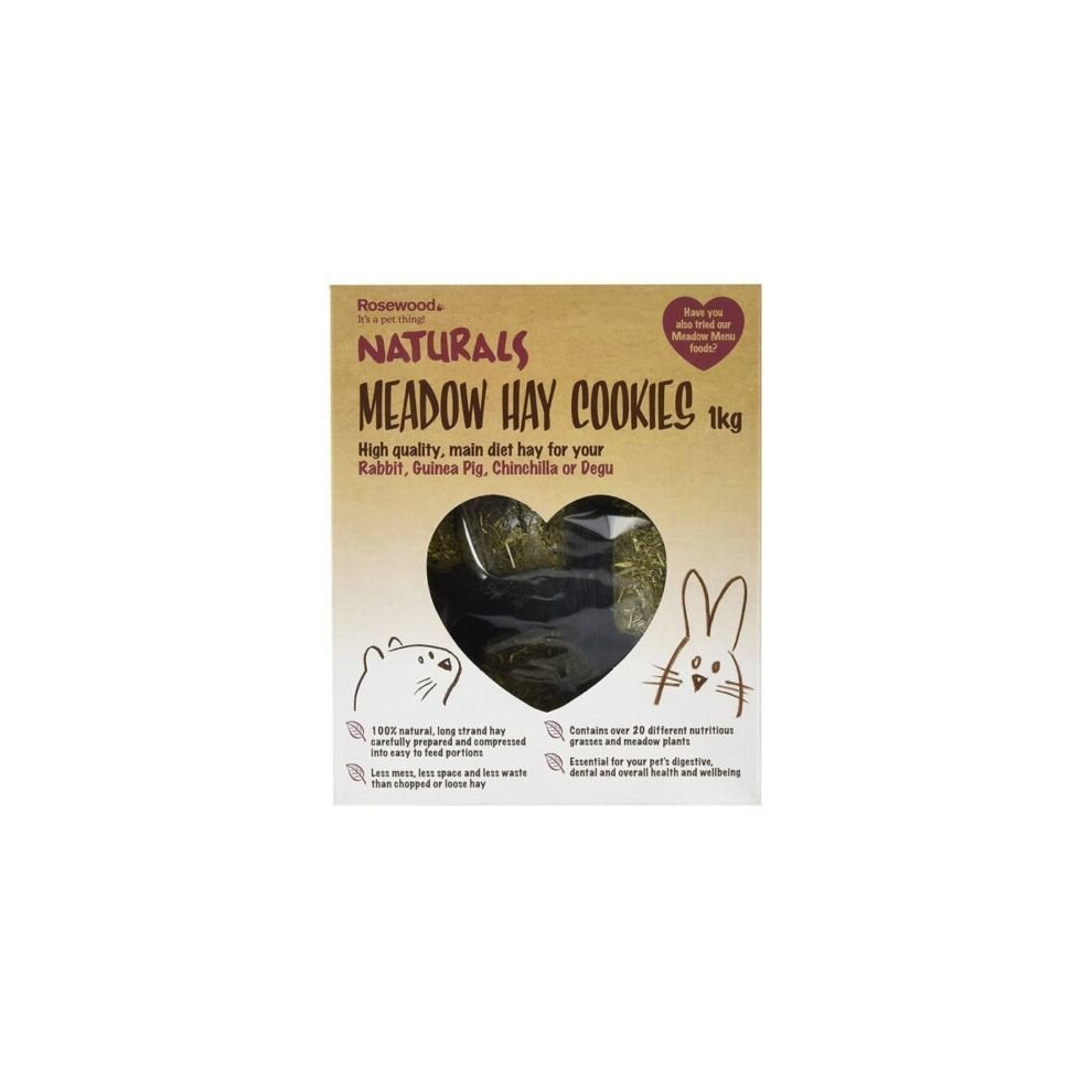 Rosewood Naturals Meadow Hay Cookies Rabbit Guinea Pig Chinchilla Treats 1kg - Image 7