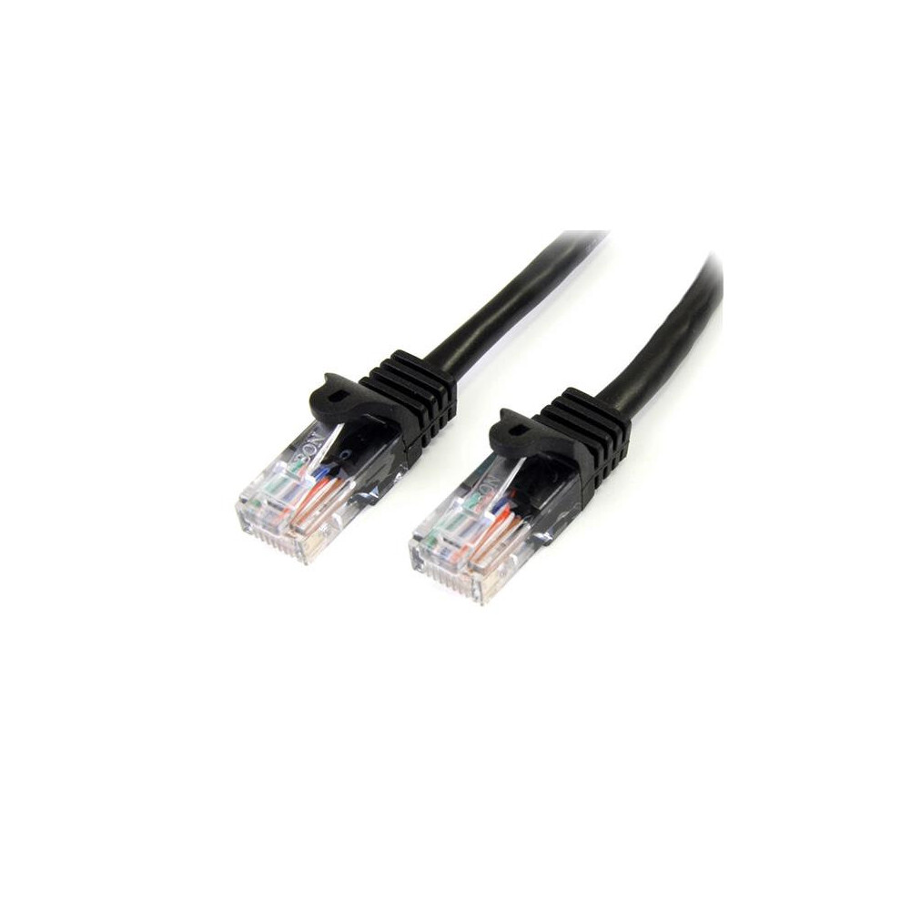 StarTech.com Cat5e Ethernet Patch Cable with Snagless RJ45 Connectors - 10 m, Black
