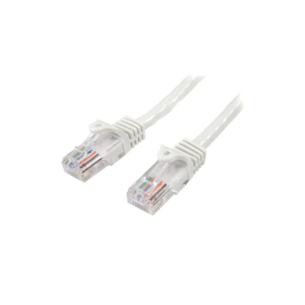 StarTech.com Cat5e Ethernet Patch Cable with Snagless RJ45 Connectors - 7 m, White