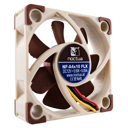 Noctua NOC-NF-A4X10-FLX computer cooling component Computer case Fan 4 cm Beige, Brown 1 pc(s)