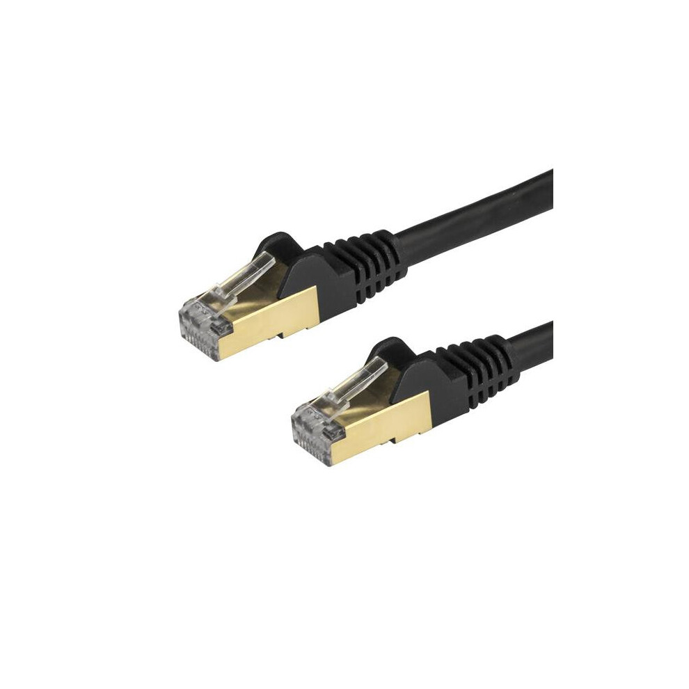 StarTech.com Cat6a Ethernet Cable - Shielded (STP) - 1 m, Black