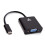 V7 USB-C male to VGA female Adapter Black 1