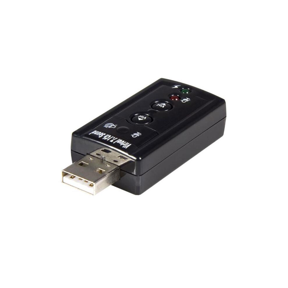 StarTech.com Virtual 7.1 USB Stereo Audio Adapter External Sound Card