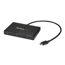 Hub USB Type-C STARTECH - 3x HDMI - Multi-écrans - 3840x2160 - Répartiteur - Noir