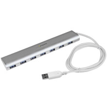 USB-Hub - STARTECH.COM - ST73007UA - Kompakter 7-Port-USB-3.0-Hub aus Aluminium mit integriertem Kabel