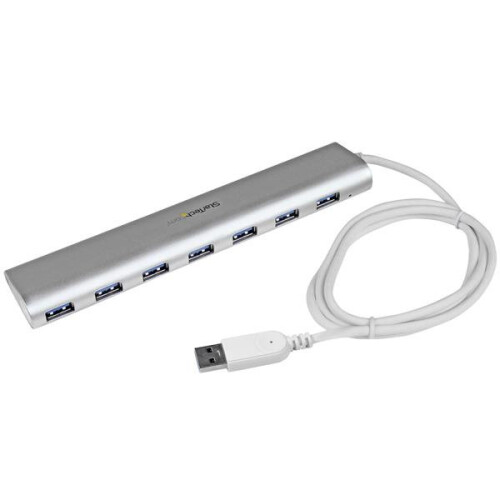 StarTech.com StarTech.com 7-Port Compact USB 3.0 Hub with Built-in Cable