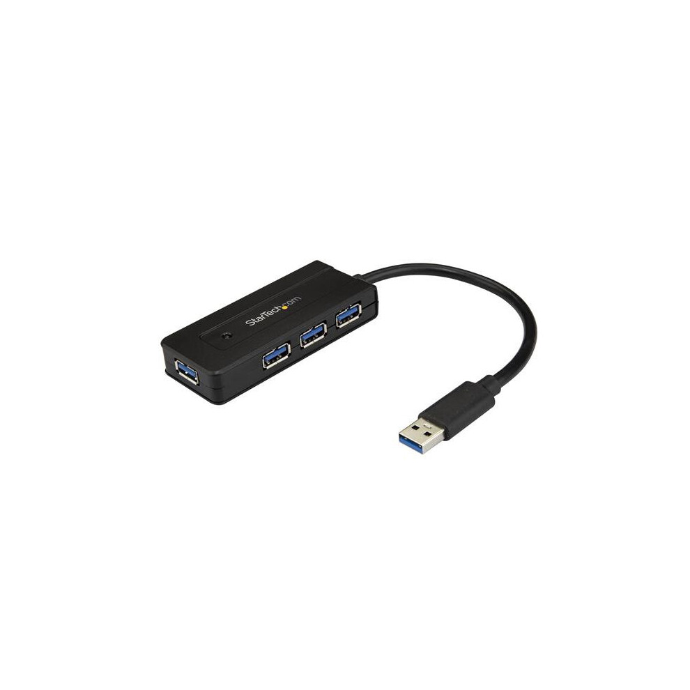 Startech.com 4-Port Usb 3.0 Hub - Mini Hub With Charge Port - Includes Power Adapter