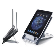Universele steun voor iPad, tablet en laptop - NEWSTAR NSLS100 - Verstelbaar - Zilver