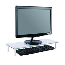 Schermsteun - NewStar - NSMONITOR10 - Capaciteit 25 kg - Heldere glazen - Afmetingen 56x21x8 cm