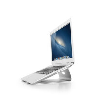Laptopstandaard - NewStar - 43,2 cm 17" - Geborsteld aluminium - Ergonomisch - Zilver