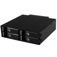 StarTech SATSASBP425 Rack voor 2,5 inch Hardeschijven 4 Slots SATA Zwart
