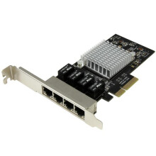 STARTECH PCI Express netwerkkaart met 4 Gigabit Ethernet-poorten en Intel I350 chipset - PCI Express x 4