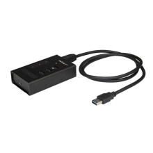 Concentrateur (hub) USB 3.0 4 ports - STARTECH - 3x USB-A + 1x USB-C - Charge rapide - Boîtier en métal
