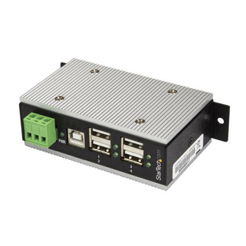 StarTech.com Concentrador USB 2.0 industrial de 4 puertos - STARTECH - Protección electrostática (ESD) 15 kV
