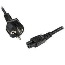 StarTech.com 2m 3 Prong Laptop Power Cord â Schuko CEE7 to C5 Clover Leaf Power Cable Lead