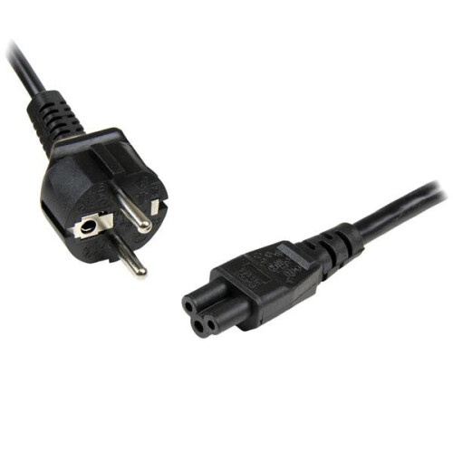 StarTech.com StarTech.com 2m 3 Prong Laptop Power Cord â Schuko CEE7 to C5 Clover Leaf Power Cable Lead