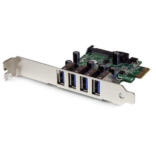 StarTech.com StarTech.com 4 Port PCI Express PCIe SuperSpeed USB 3.0 Controller Card Adapter with UASP - SATA Power