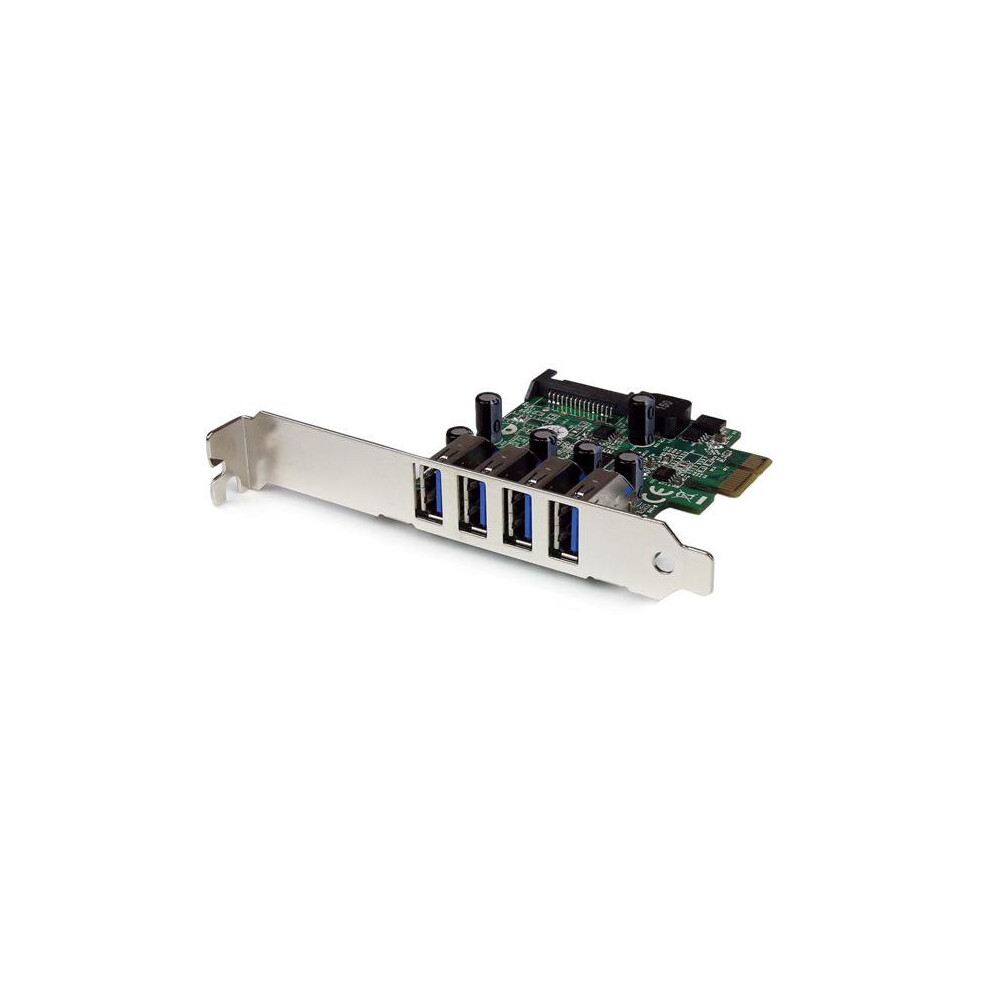 Startech.com 4 Port Pci Express Pcie Superspeed Usb 3.0 Controller Card Adapter With Uasp - Sata Power