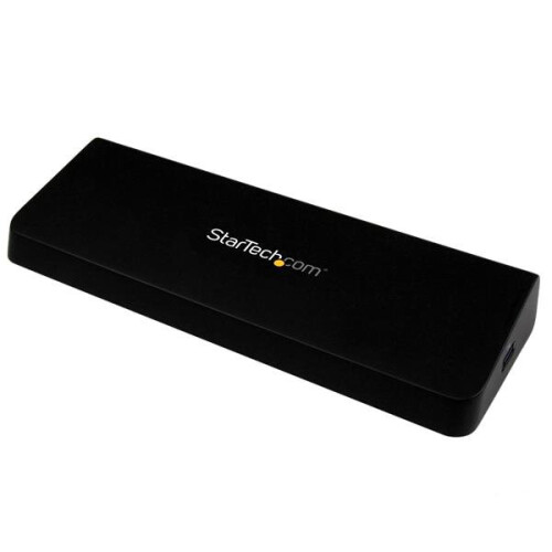 StarTech.com USB 3.0 - STARTECH.COM - DisplayPort 4K - 2 HDMI/DP-videolähtöä - GbE-portti - Musta