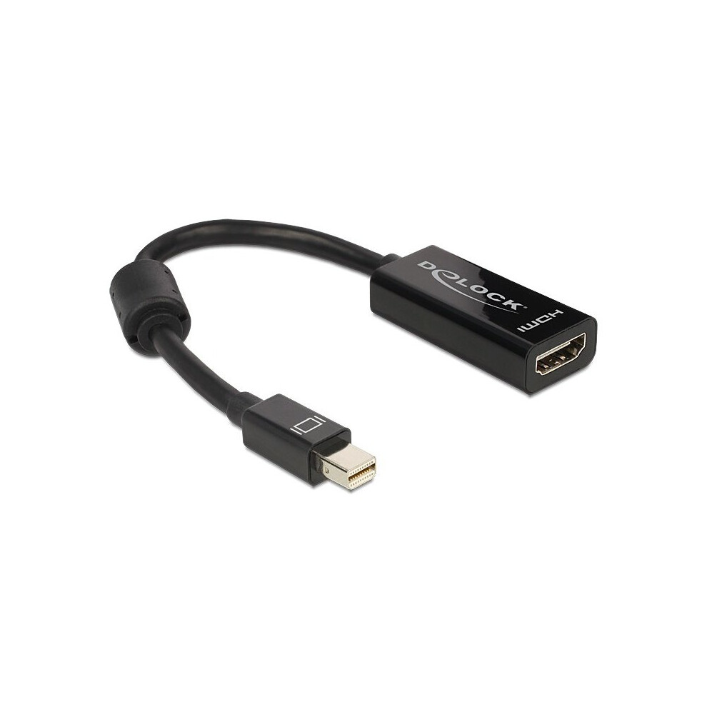 Delock Adapter Mini Displayport / Hdmi Mini Displayport 20-Pin M Hdmi 19-Pin Fm Cable Interface/Gender Adapter Black 4043619650996