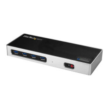 Estación de acoplamiento - STARTECH.COM - Doble visualización 4K - USB-C - HDMI - DisplayPort