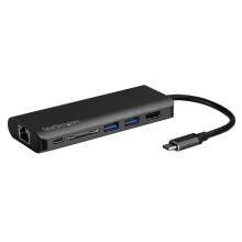 USB-C monipistoliitin - STARTECH.COM - SD-kortinlukija - HDMI 4K - Power Delivery - 2x USB 3.0