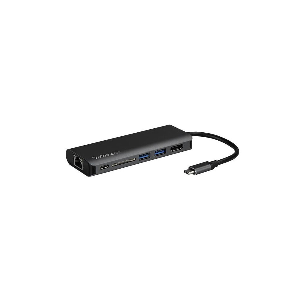 StarTech.com USB-C Multiport Adapter - SD card reader - Power Delivery - 4K HDMI - GbE - 2x USB 3.0