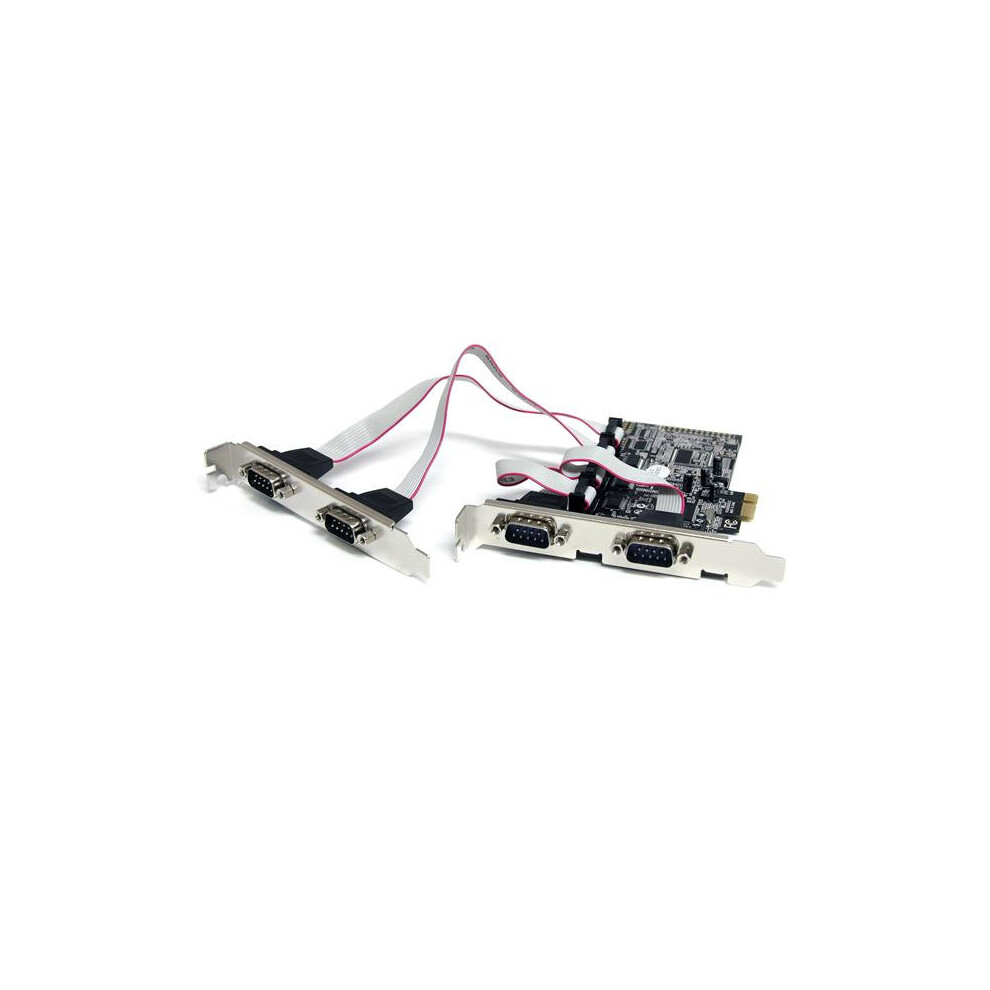 StarTech.com 4 Port Native PCI Express RS232 Serial Adapter Card with 16550 UART