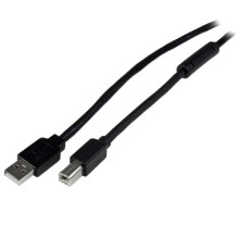 Actieve USB-kabel A naar B - STARTECH - 20 m - Zwart