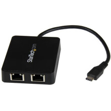 STARTECH Adattatore di rete USB-C a 2 porte Gigabit Ethernet - Convertitore USB Type-C a 2 x RJ45