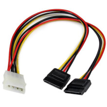 STARTECH 30 cm interne Y-voedingskabel Molex naar SATA - Splitter LP4 (M) naar 2x SATA