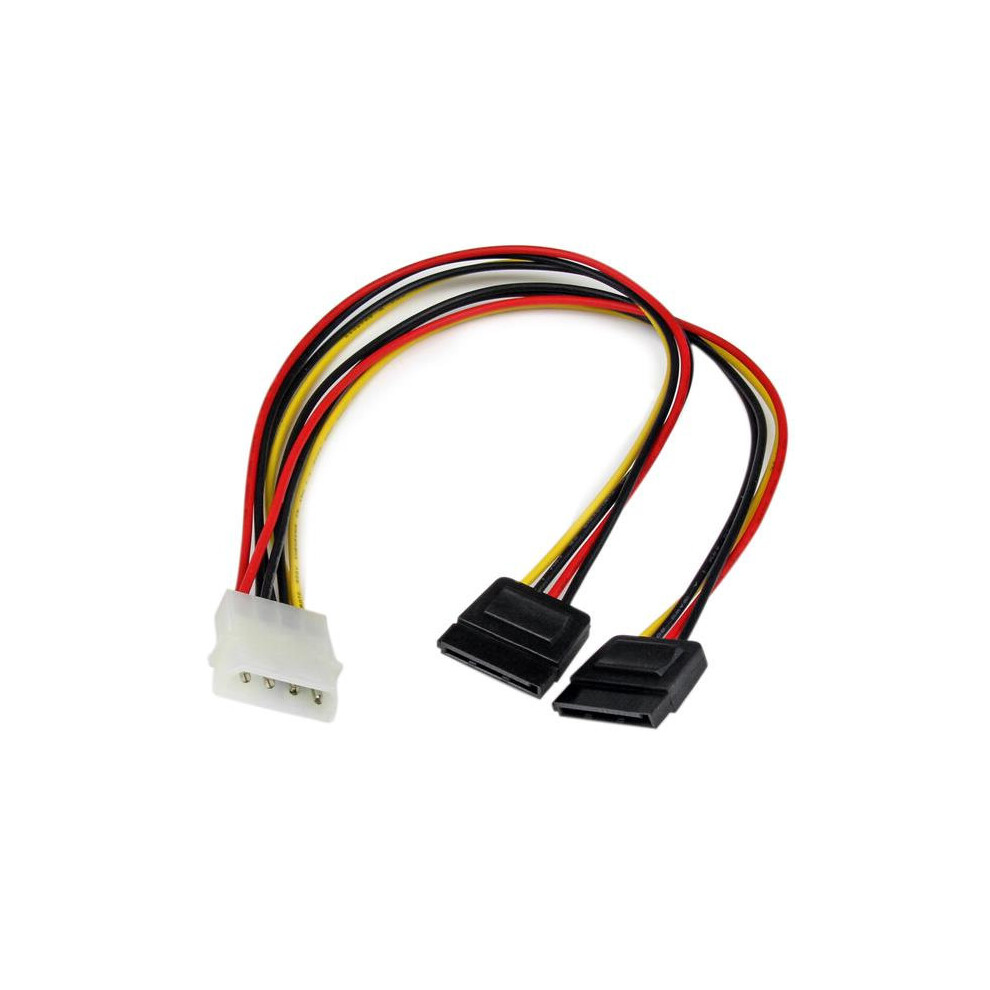 Startech.com 12In Lp4 To 2X Sata Power Y Cable Adapter