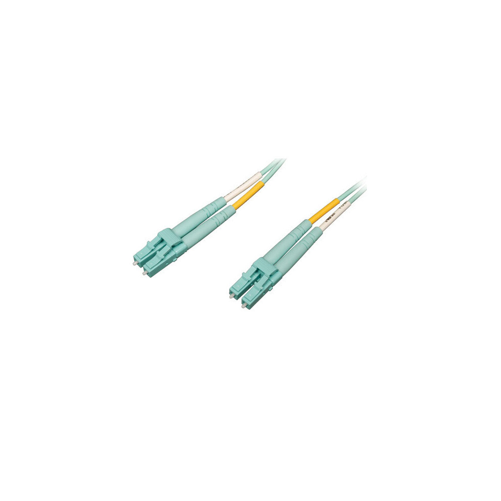 Tripp Lite 10Gb/100Gb Duplex Multimode 50/125 Om4 Lszh Fiber Patch Cable (Lc/Lc) - Aqua, 10M 037332165336