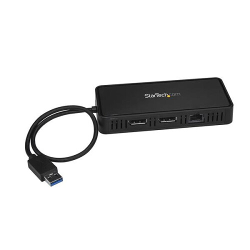 StarTech.com StarTech.com USB to Dual DisplayPort Mini Docking Station - Dual 4K 60Hz - GbE - USB 3.0